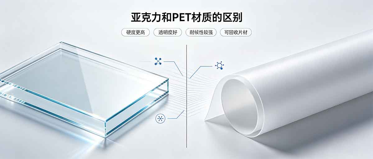 亚克力和 PET 材质的区别 亚克力和 PET 材质的区别